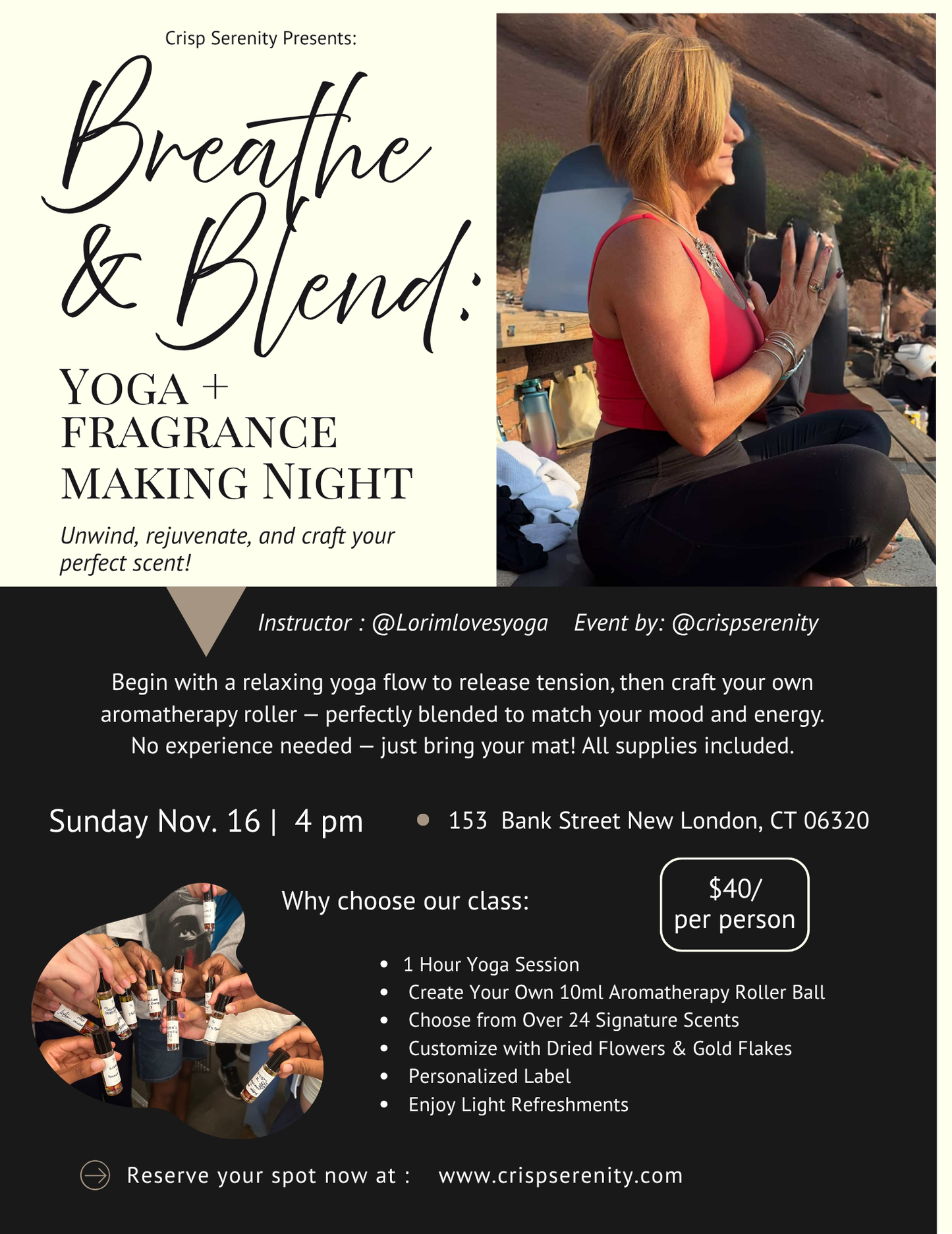 Yoga & Fragrance Making Night (11/16)